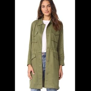 𝅺New Size M Bb Dakota Averie Drawstring Waist Military Coat NWT